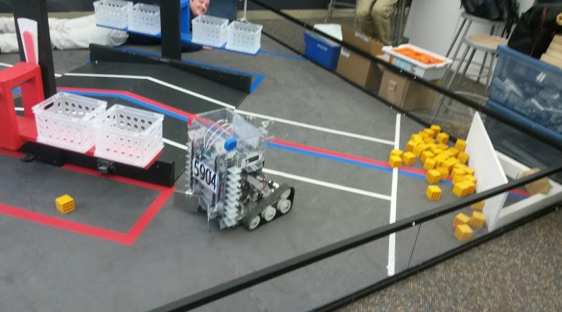 Students created a mock course of what they were to face at the Super Regionals.