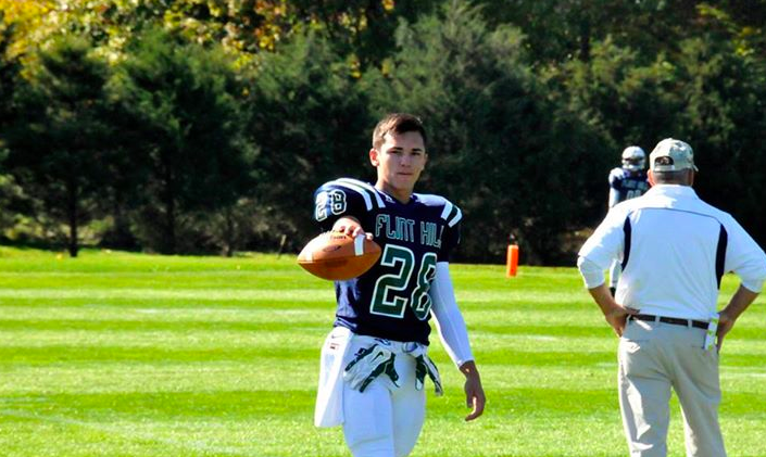 Junior Brett Briglia poses for a photo before his homecoming game. 
