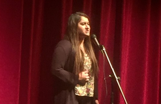 Senior Lili Jalaie performs “What Hurts the Most” by Rascal Flatts during the show.