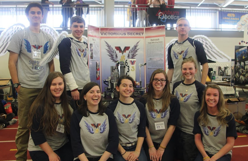 "Victorious Secret," one of Flint Hill's robotics teams, competed in the state robotics championship in Richmond, VA.