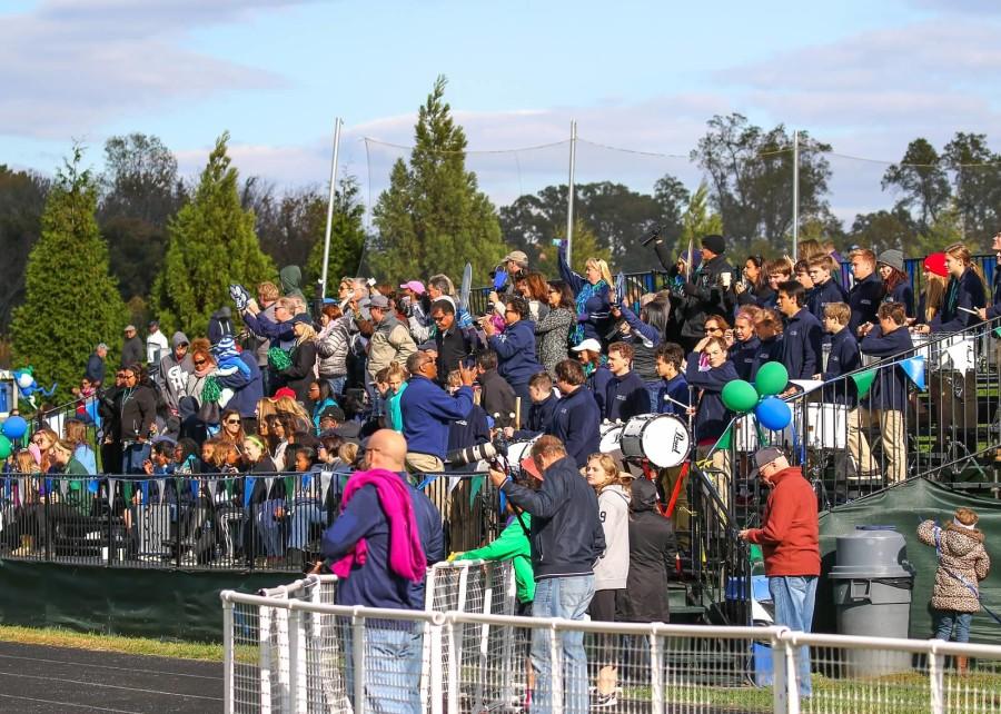 Over 1,000 fans came out to support during homecoming weekend. Photo credit: Kamryn Olds