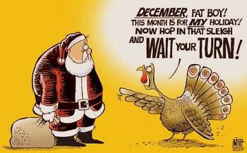 Huskies wonder whether the celebration of Christmas overshadows the enjoyment of Thanksgiving.
