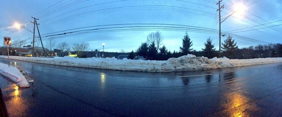 On January 26, the entrance to Flint Hill was completely inaccessible by external vehicles due to the buildup from snowplows.  
