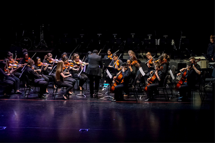 Flint+Hill%27s+orchestra+performs+at+the+2016+Arts+Jam.