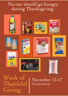 Week of Thankful Giving Is a Success!