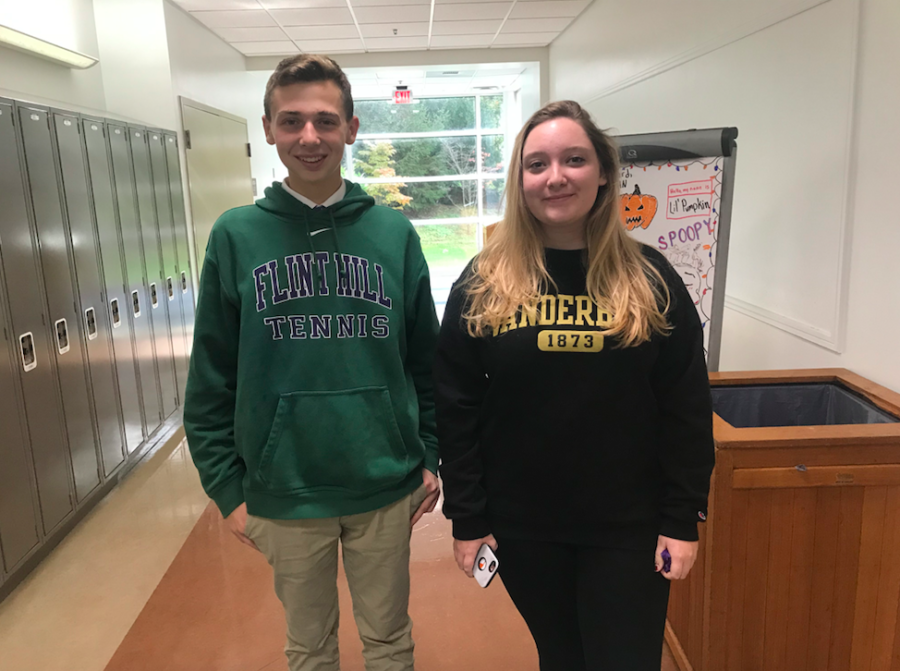 Sophomore+Alessandro+Silva+%28left%29+and+Senior+Lily+Kyser+%28right%29+wear+newly+approved+hoodies