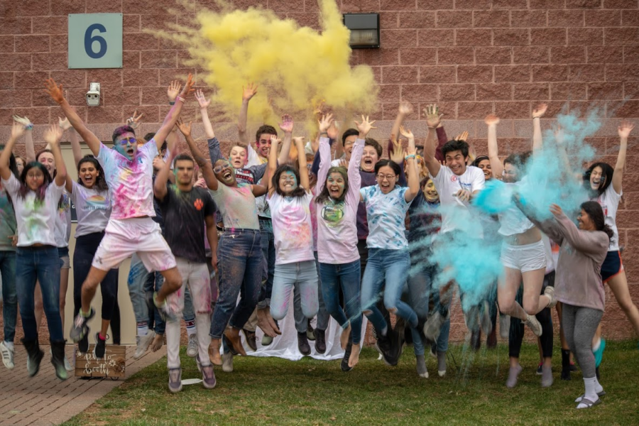 Students kick off spring with a colorful Holi celebration