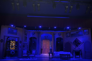 The exceptional set of "The Game's Afoot" during the play's Saturday intermission.